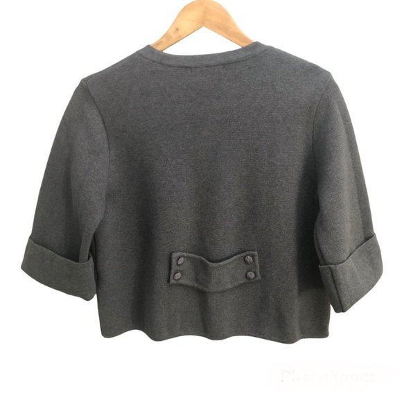 Evie. Cropped Cardigan Sweater - Picture 2 of 8